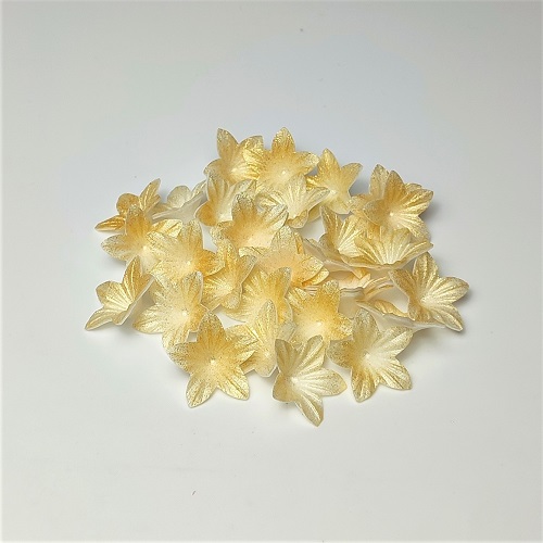 kwiatki mini perlowe pozlacane
